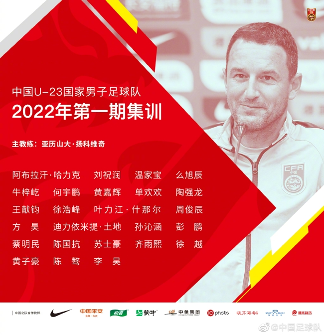 U23国足新一期大名单：陶强龙刘祝润等在列